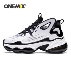 ONEMIX спортивная обувь для мужчин с воздушной подушкой дышащие мужские сетчатые Легкие мужские кроссовки для женщин, увеличивающие рост