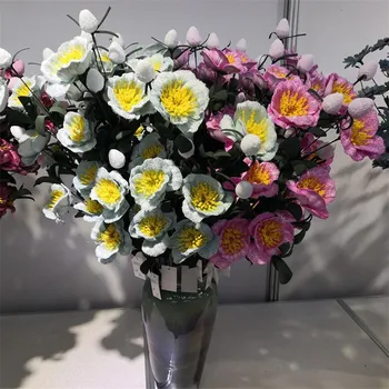 

10Pcs Fake Short Stem PE Peony 26.77" Length Simulation Foam Peonia for Home Wedding Decorative Artificial Flowers