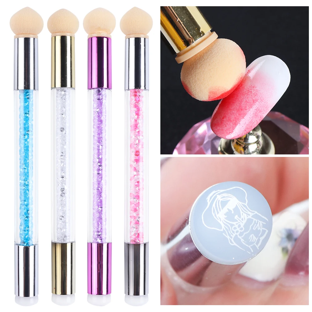 dual head nail brush stamping pen