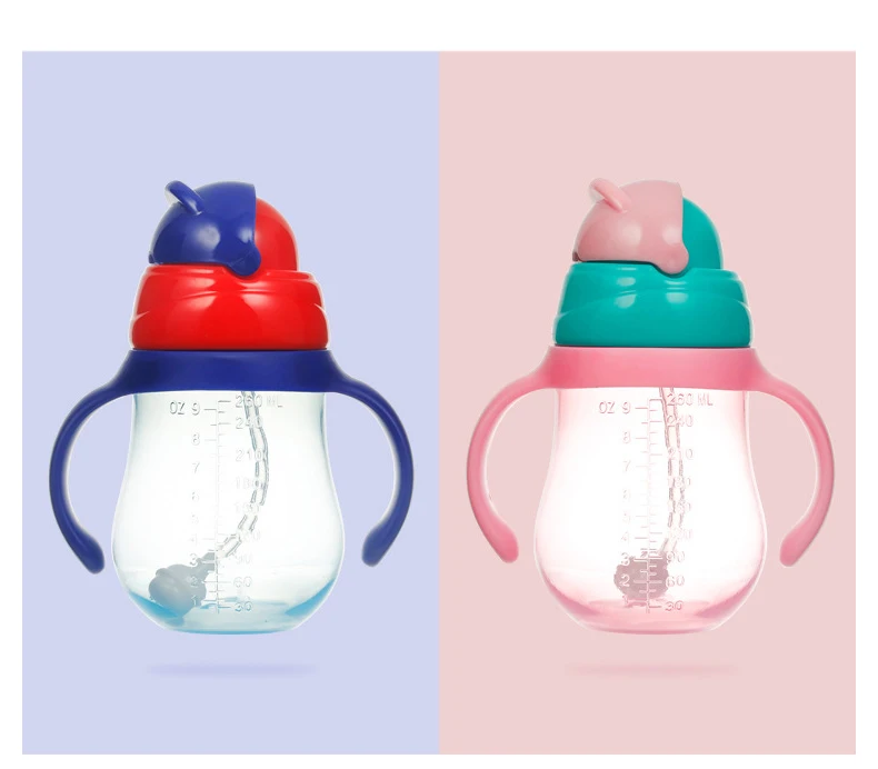 AAG 260 мл 330 мл детская чашка для кормления с соломинкой, детская бутылка для воды, кружка, герметичная детская поилка, Детская обучающая бутылка для питья