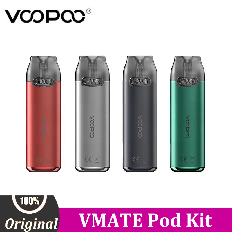 Original VOOPOO VMATE Pod Kit Vape 3ml 0.7ohm V.THRU Pro Cartridge 900mAh Battery 17W Electronic Cigarette Vaporizer | Электроника