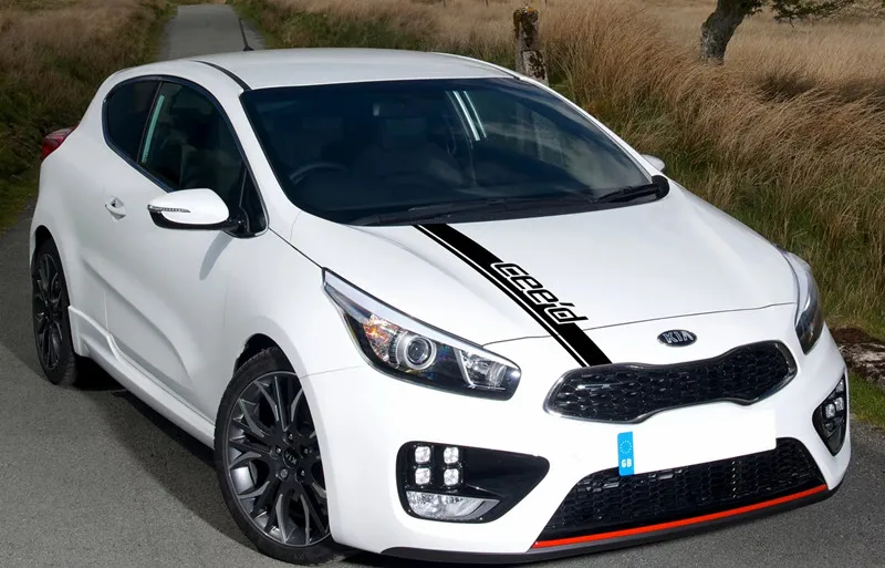 For Kia Ceed Car Sports Stripes Styling Engine Cover Decor Stickers Vinyl Decal Auto Hood Bonnet Accessories Sticker Car Stickers Aliexpress