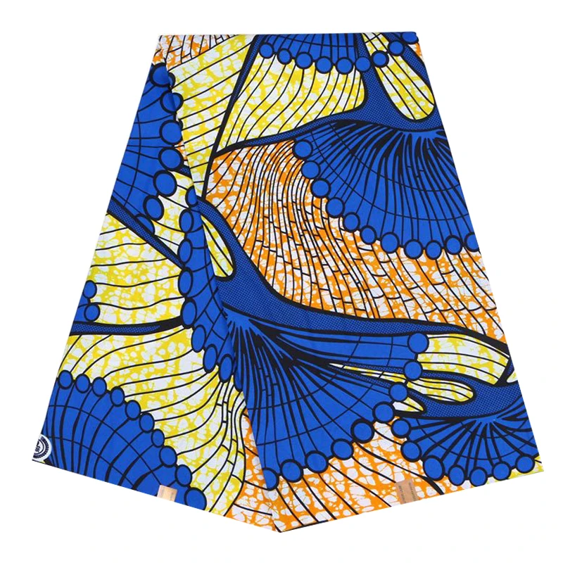 Элегантные африканские принты Анкара батик ткань материал для шитья полиэстер высокого качества настоящий голландский воск 6 ярдов для вечернего платья