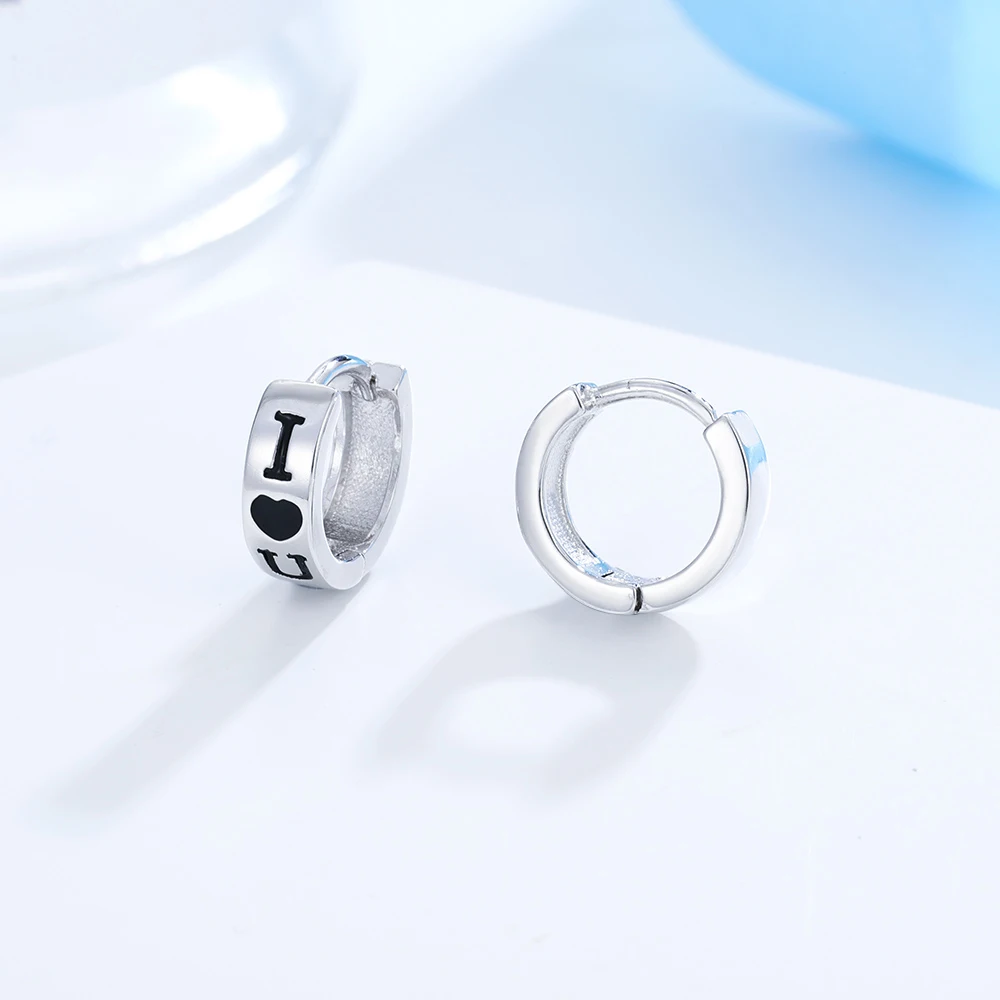 HanCheng, новая мода, серебряные круглые серьги в форме сердца, маленькие серьги-кольца для женщин, ювелирные изделия, Круглые серьги, Kolczyki Oorbellen