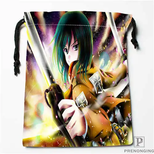 Bags Пользовательские печати attack_on_titan сумки для покупок на шнурках дорожный мешочек для хранения плавать Туризм игрушка сумка унисекс мульти Size18-12-31-78 - Цвет: Bags