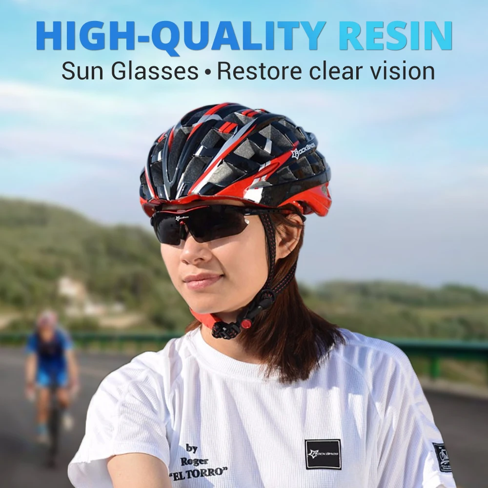 Polarized Cycling Glasses Cycling Sunglasses Outdoor Sport Road Bike MTB Men's Glasses TR90 Goggles Eyewear 5 Lens