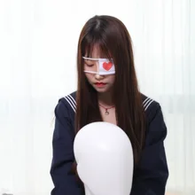 Крутая Вышивка Патчи для глаз патчи для двух красных глаз патч для одного глаза повязка для век аниме патчи Jiao регулируемая