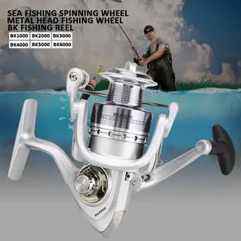 

Fishing Reel Durable Practical 10 Axes Silver Metal Spool Gear Fishing Wheel