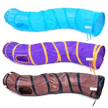 

Cat Tunnels for Indoor Cat, Cat Tunnels Toy Collapsible, Cat Play Tent Cat House Bed for Cat Ferret Kitten Rabbit