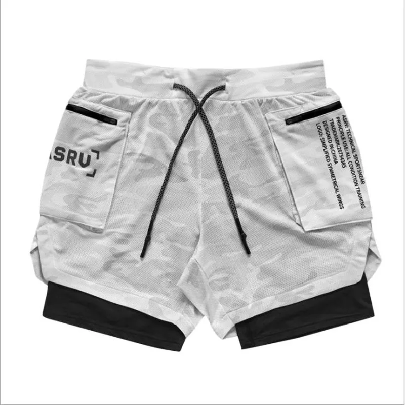 2020 New Color Summer Running Shorts Men 2 in 1 Sports Jogging Fitness Shorts Training Quick Dry Mens Men Shorts Sport