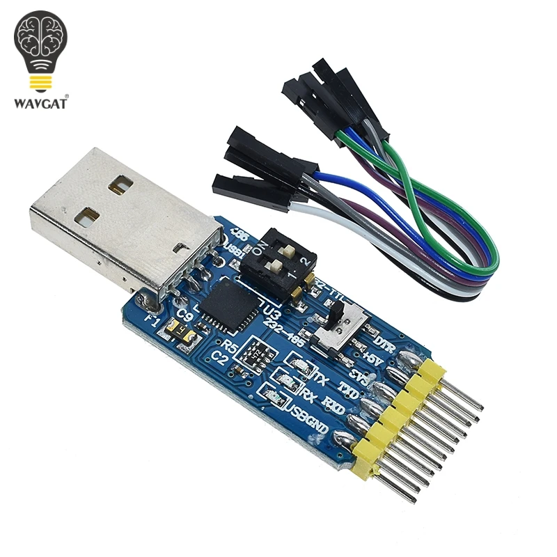 CP2102 USB 2 0 к UART TTL 5 контактный разъем модуль последовательный преобразователь STC
