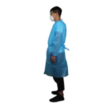 Blue unisex long-sleeved one-piece insulated disposable dangerous goods isolate blue clothes infected with dust and sand