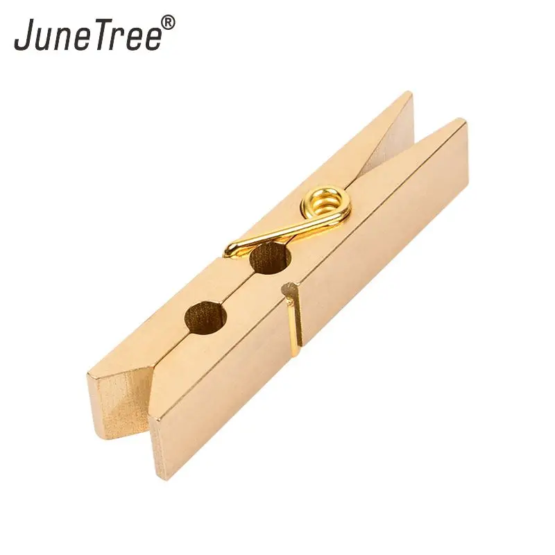 Brass Copper Metal Paper Binder Clip Photo Message Ticket File Office School Supplies Clips Korean Stationery 1 pc Paper Clip