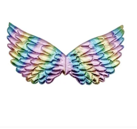 Light iridescent Радужное перо, крылья ангела, нарядное платье для вечеринки, Волшебные яркие аксессуары, новинка - Цвет: Light iridescent
