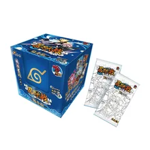 Cartas de Narutoes para niños, cartas de papel, juegos de cartas, colección de personajes periféricos de Anime, juguete de cartas de regalo para niños