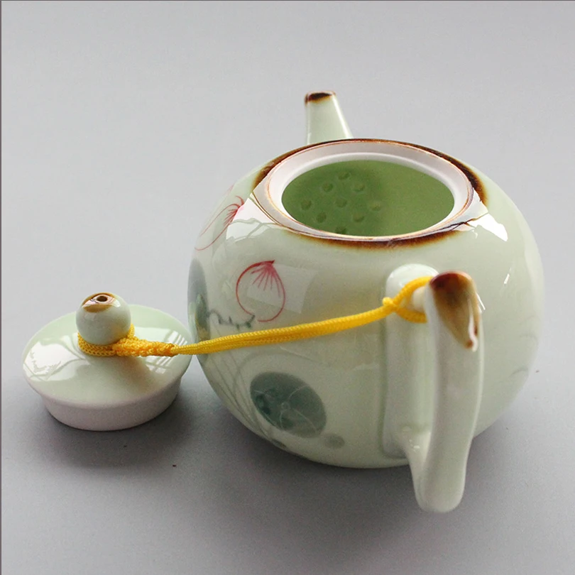 Маленький чайник из celadon идеальный чайный сервиз для приготовления чая