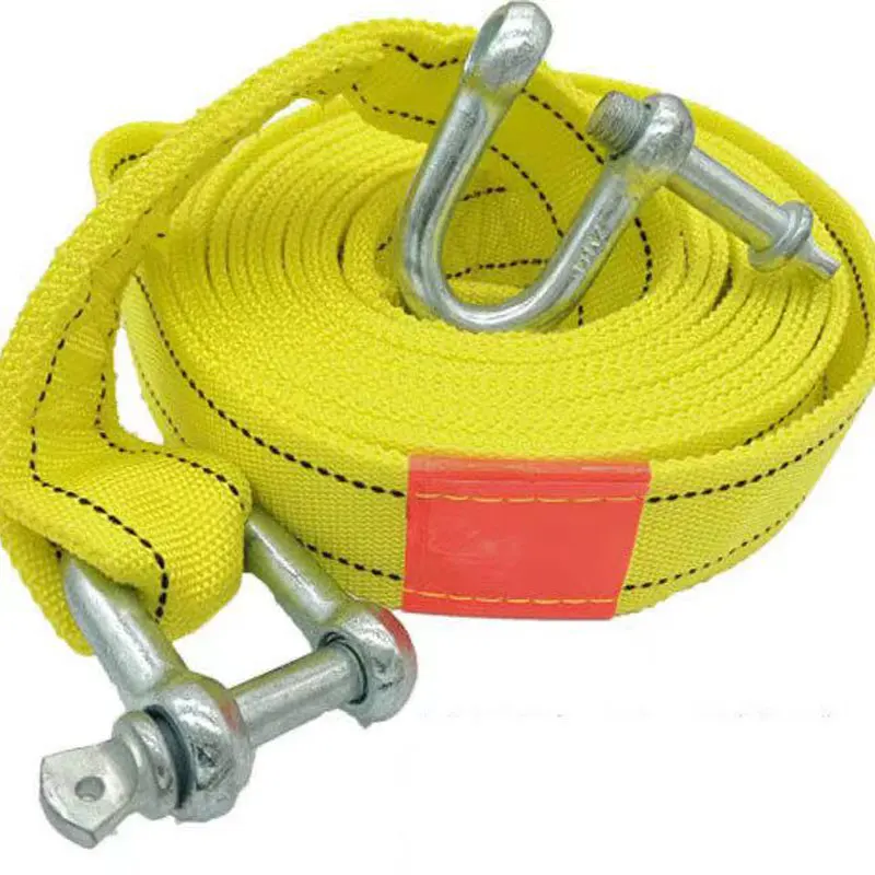 Tow Rope Strap Bar Off Road Accessories Loop Hook Car Trailer Towbar Shackle Cargo Tie-Down Belt car tow cable,car towing rope