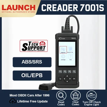 

Launch Full OBD2 Scanner code reader Cr7001S auto car Diagnostic tool for ABS and SRS System better than al619 ml619 cr619