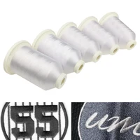 Sanbest 5000M Polyester Embroidery Thread 120D/2 – High Tenacity Solid Black & White Sewing Thread for Machine & DIY - Image 3