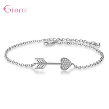 Популярный модный браслет стрелки из кубического циркония для женщин и девушек, модный подарок, ювелирное изделие, цепочка, браслет, бижутерия