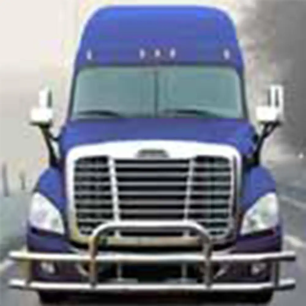 

Semi Big Truck Bumper Guard 304 Stainless Steel Deer Guard For Cascadia