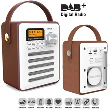 JINSERTA DAB/DAB+ цифровой fm-радио приемник портативный Bluetooth 5,0 музыкальный плеер Поддержка Hnadafree U диск TF карта Aux-in сигнализация