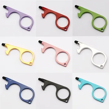 

Contactless Safe EDC Door Opener Portable Multifunctional Bottle Opener Elevator Button Mobile Phone Touch Pen Safety Protection