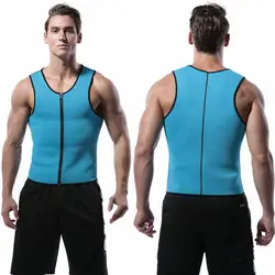 Hot Sale Man Neoprene Body Shaper Slimming Waist Trainer Cincher Vest Men Shapers Front Zipper Mens Sweat Corset Slimming Sheath