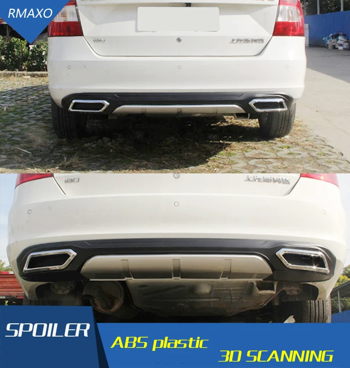 Задний Спойлер ABS для Skoda Rapid диффузор заднего бампера защитные бамперы