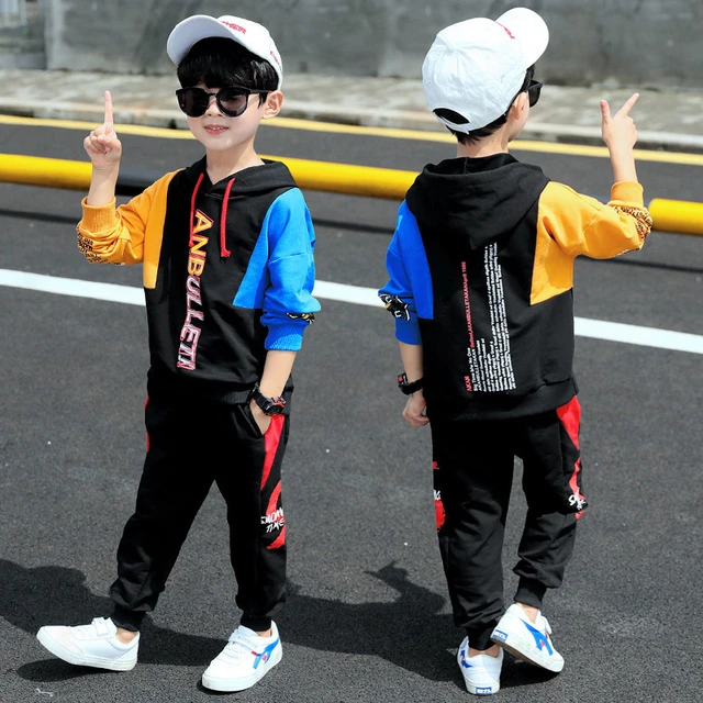 2023 Children Boys Sweatshirts Hooded Coats And Pants Tracksuit Spring  Autum 2 Pieces Boys Teens Clothes Set 6 8 10 12 14 Year - AliExpress