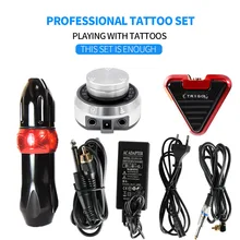 Набор тату-машинок, роторный двигатель, тату-ручка Aurora, мощность, треугольник, педаль, доступно для профессионалов