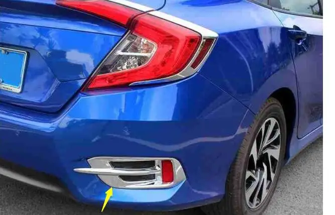 Для Honda 10-го поколения civic задний противотуманный свет рамка специальный задний противотуманный свет отделка бар модификация