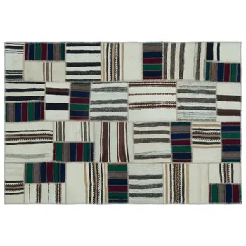 

Handmade Multicolor Vintage Patchwork Rug Area Rug 157x228 Cm-5'2''X7'6''