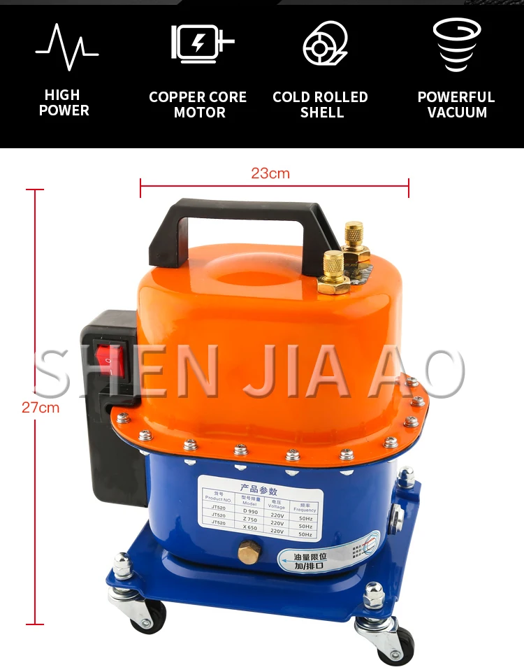 Car air conditioner vacuum pump JT-990 refrigerator repair tool tire pumping ref