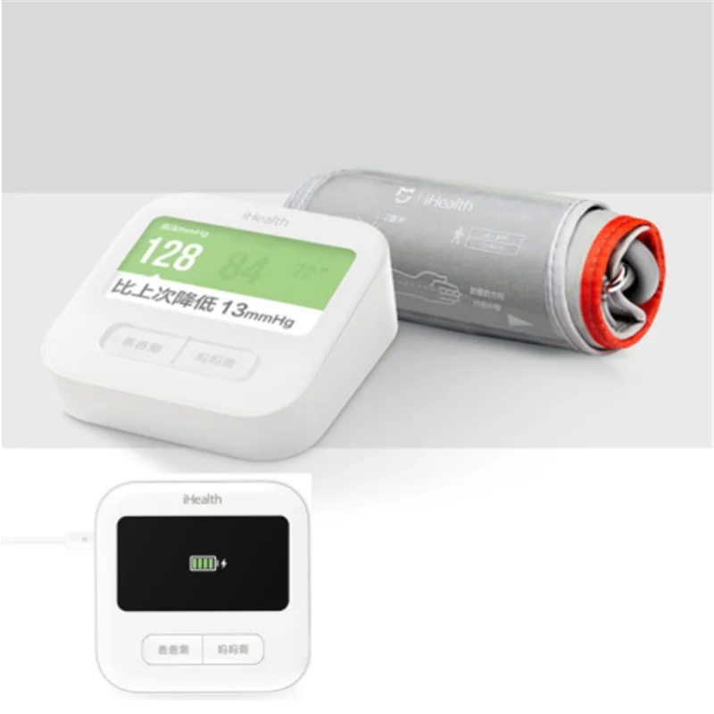Xiaomi iHealth, умный монитор артериального давления, Wi-Fi, сфигмоманометр, 4,3 дюймовый экран, WeChat, Интерактивная Голосовая трансляция