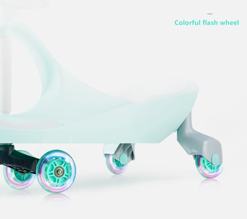 Perfect New Twist car child bicycle yoyo balance Trolley caster buggy 1-3 male and female baby mute round swing Pedicab vehicle 6