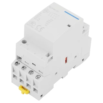 

1PC 4P 25A 24V/230V 50/60Hz Household AC Contactor 35mm DIN Rail Mount 2NO 2NC For Electrical Equipment Supplies