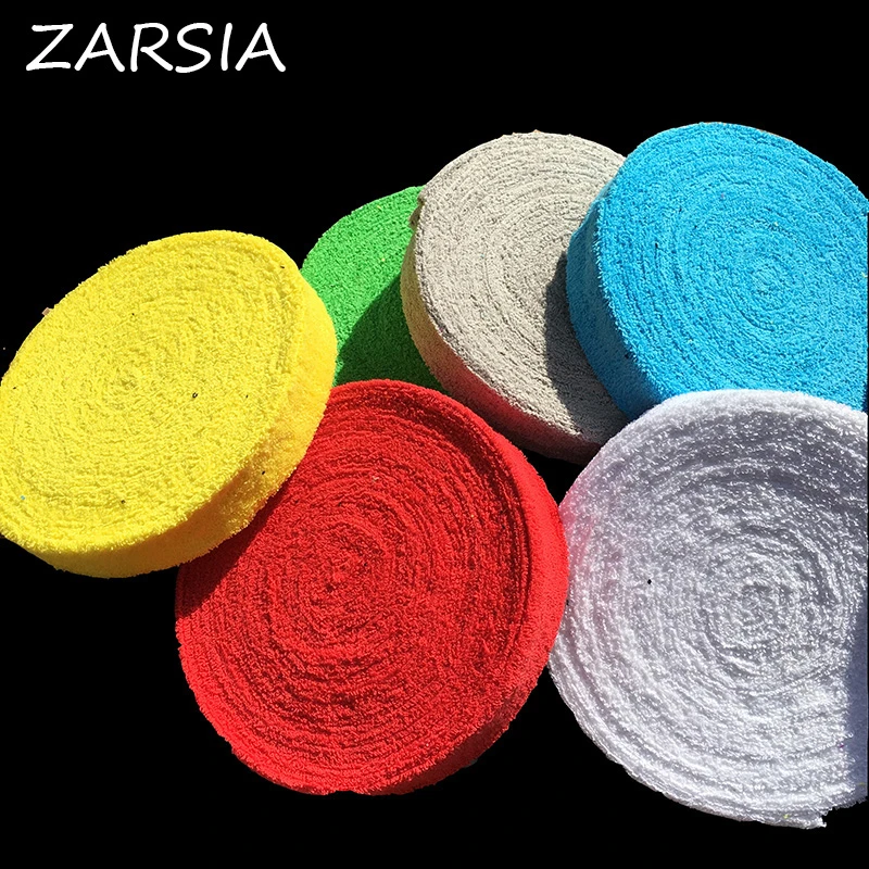 10M Cotton Tower Badminton Rackets Over GripsWraps Anti-skid Sweat Absorbed Glue Taps Tennis Racquet towel Overgrip 10 colors | Спорт и