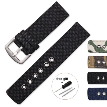 

Nylon Watchband 18mm 20mm 22mm 24mm Canvas Camouflage Watch Strap Band Watches Bracelet Montre Pulseira Relogio Correa Reloj
