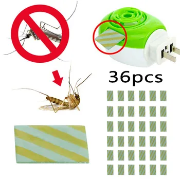 

36pcs Electric Mosquito Coils Mosquito Insect Bite Repellent Tablets Refill Replacement Plug Adaptor Mats
