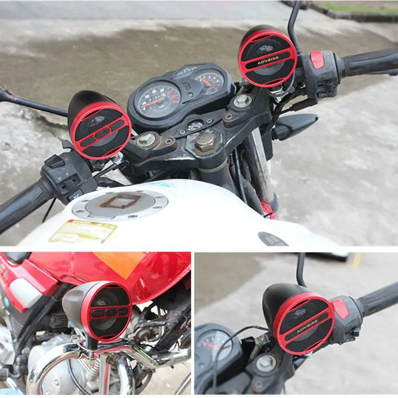 

DSstyles 12V Motorcycle MP3 Audio Player Bluetooth Speakers with FM Radio Tuner Wireless Speaker 2019 New Design Free Shipping