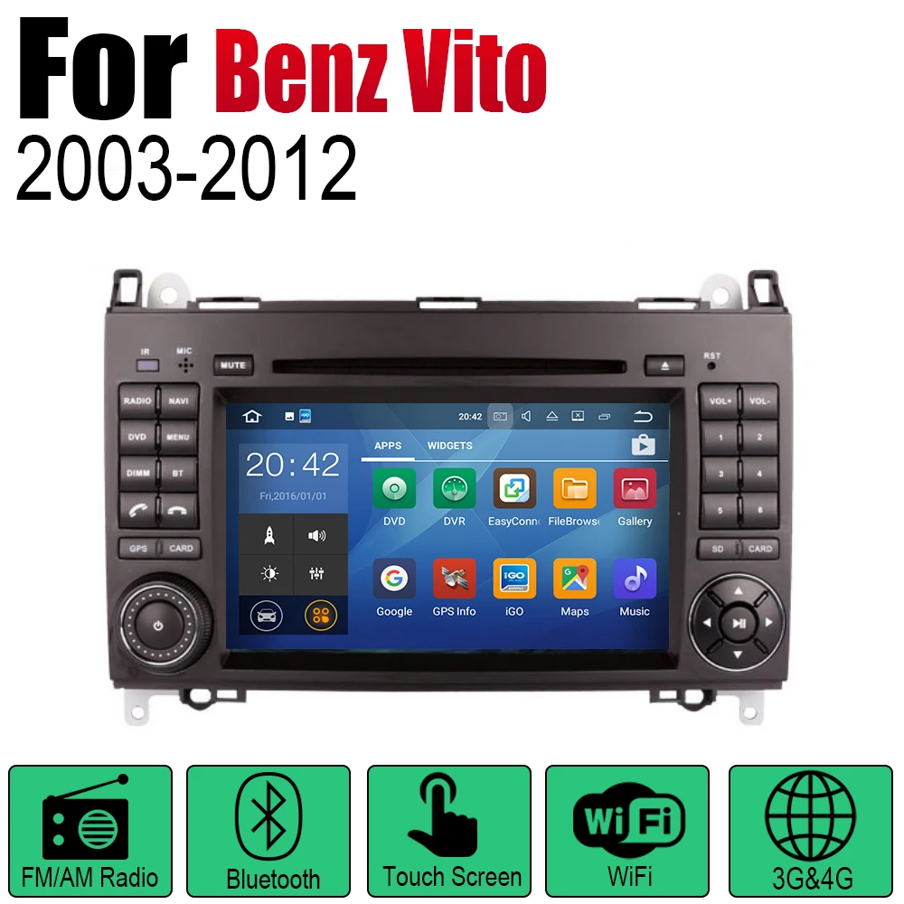 Автомобильный DVD плеер GPS навигация для Mercedes Benz Vito 2003 ~ 2012 NTG автомобильный