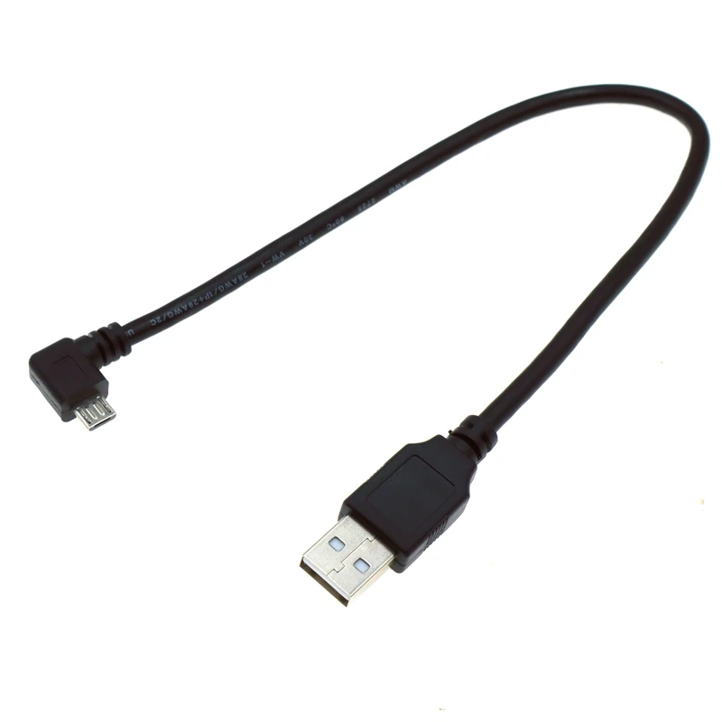 90-Degree Micro USB Male to USB Male Data Charging Cable for Mobile Phone, Tablet, and Driving Recorder - Available in 0.3m-5m Lengths Description Image.This Product Can Be Found With The Tag Names Computer Cables Connecting, Computer Peripherals, PC Hardware Cables Adapters, Up down left and right