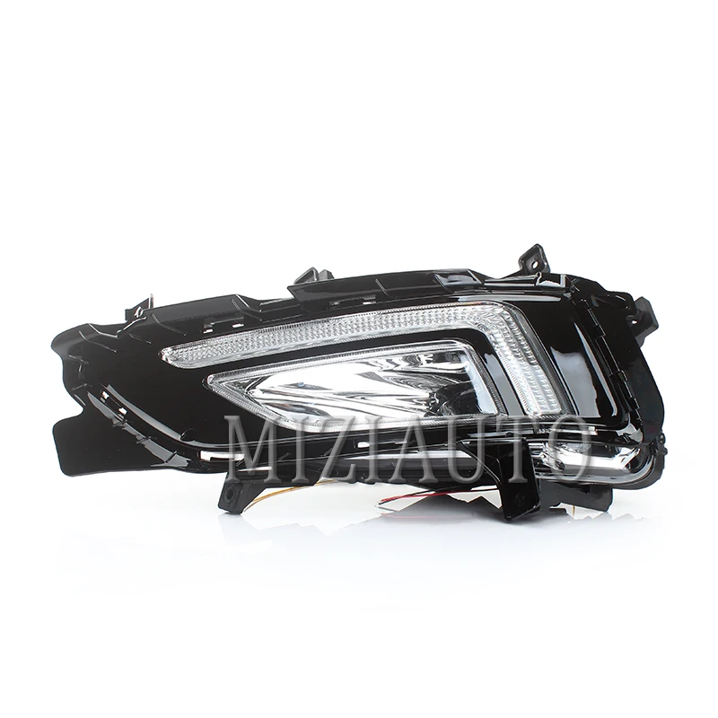 MIZIAUTO1pair дневной свет для hyundai Tucson белые светодиодные Drl дневные ходовые огни 12 В Abs Передние противотуманные фары крышка автомобиля Стайлинг