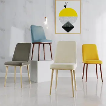 

Dining table chair sleek minimalist leisure net red stool backrest restaurant creative Nordic dining chair adult home