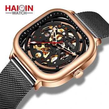 

Mens Watch Top Brand Luxury Automatic Mechanical Wrist Watch Men Waterproof Stainless Steel Wristwatch Fashion Relogio Masculino