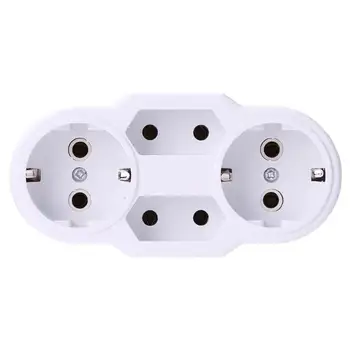 

16A EU Plug 1 to 2/ 3/4 Way Socket EU Standard Power Adapter AC 110~250V Outlet European Conversion Plug for travel family use