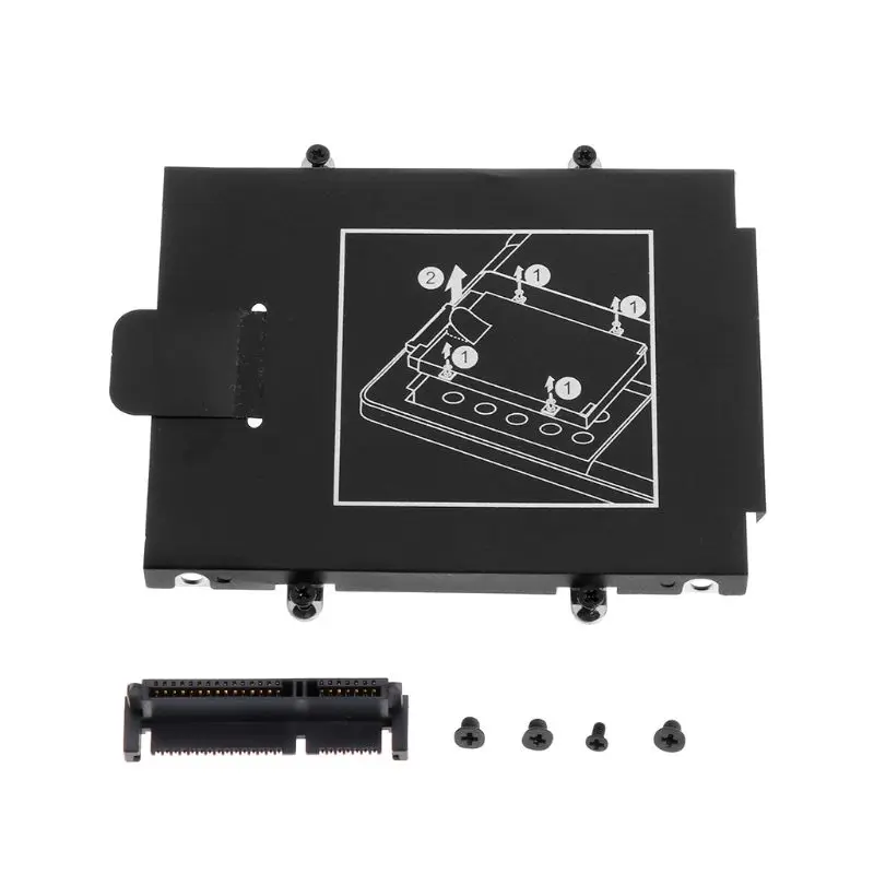 1 комплект HDD Caddy кронштейн жесткий диск SATA адаптером крышки разъем SSD ноутбук