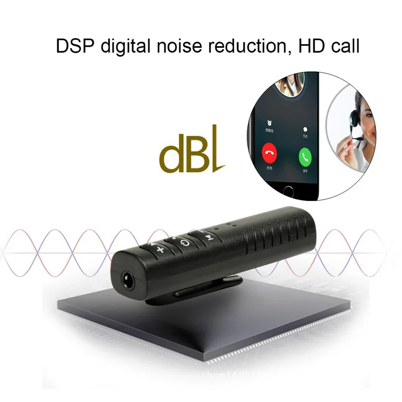 Bluetooth приемник Hi Fi беспроводной 3 5 мм AUX автомобильный аудио адаптер Handsfree Call Car
