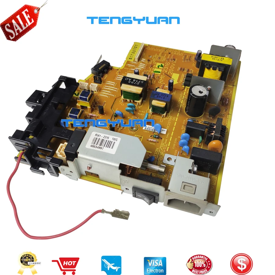 Протестированный для HP1020 1018 Питание доска RM1-2315-000 RM1-2315(110 v) RM1-2316-000CN RM1-2316(220 v